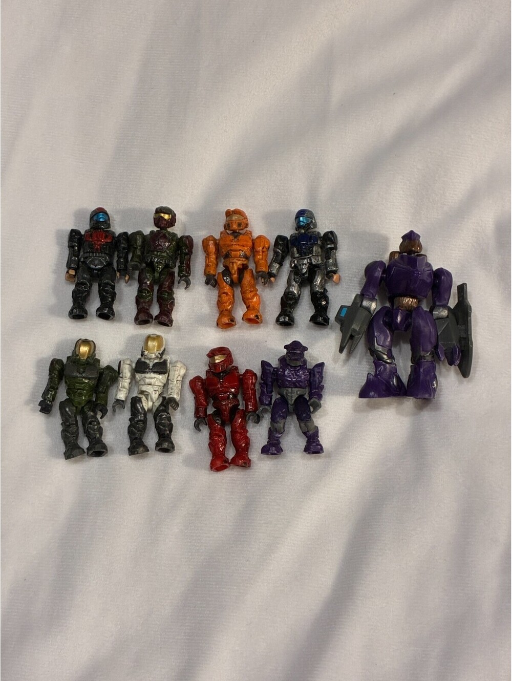 Halo UNSC Mega Bloks Blox Lot of 9 Figures - Covenant and others